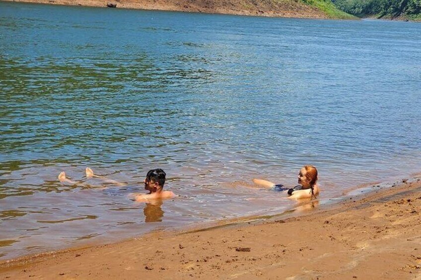 Bathing in the Iguaçu River