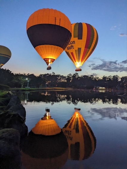 Hunter Valley Sunrise Hot Air Balloon Flight with Bubbly Breakfast