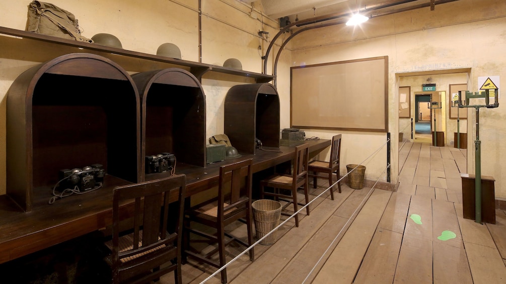 Show item 2 of 4. Communication Room at Fort Canning in Singapore