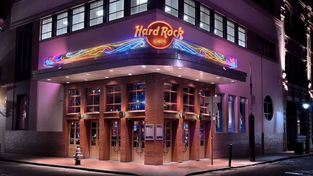entrance to Hard Rock Cafe in New Orleans