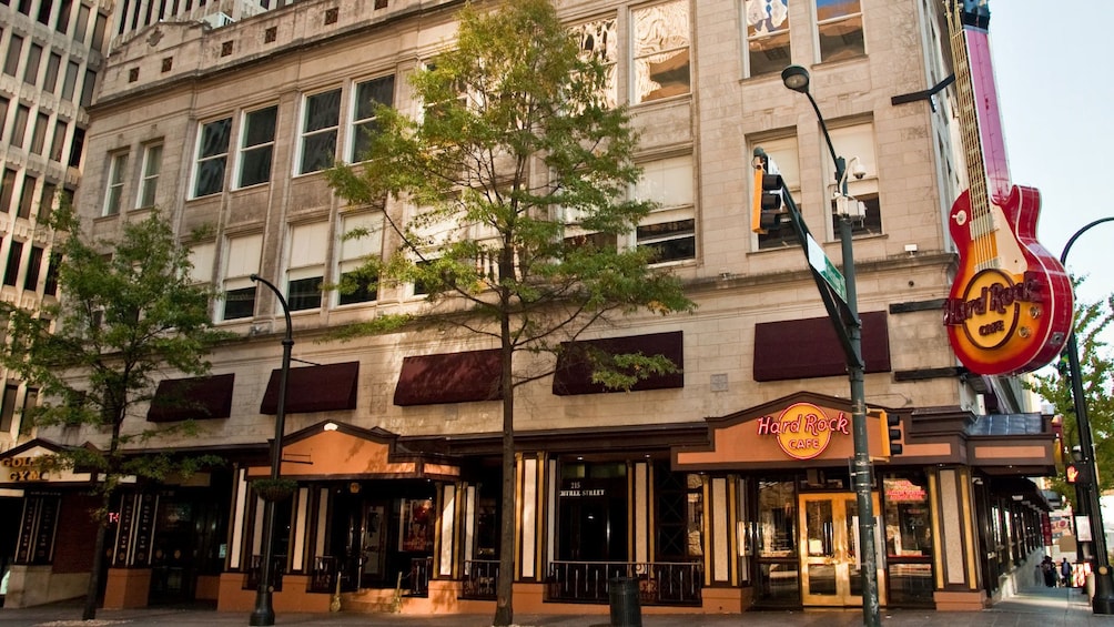 Exterior of the Hard Rock Cafe in Atlanta