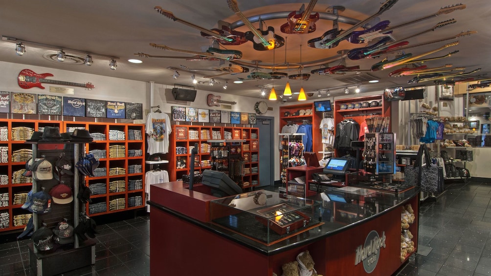 Hard Rock Cafe Atlanta's gift shop