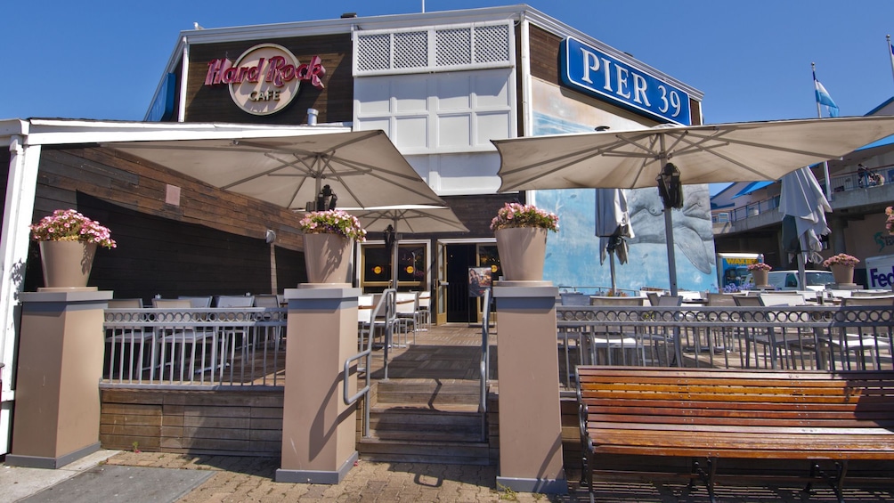 View of Hard Rock Cafe San Francisco on Pier 39 during the day