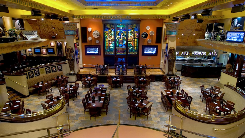 Main dining room of the Hard Rock Cafe in Myrtle Beach