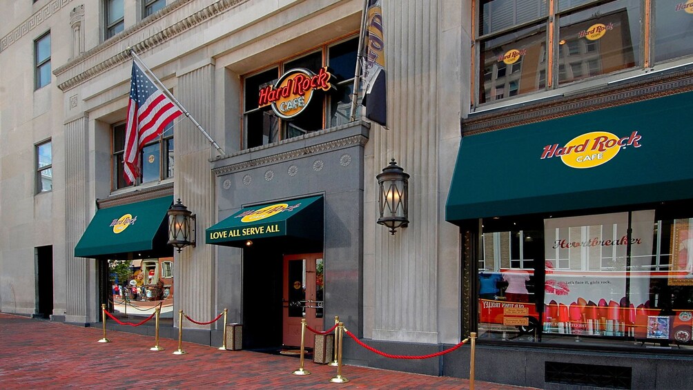 The Hard Rock Cafe entrance in Washington DC