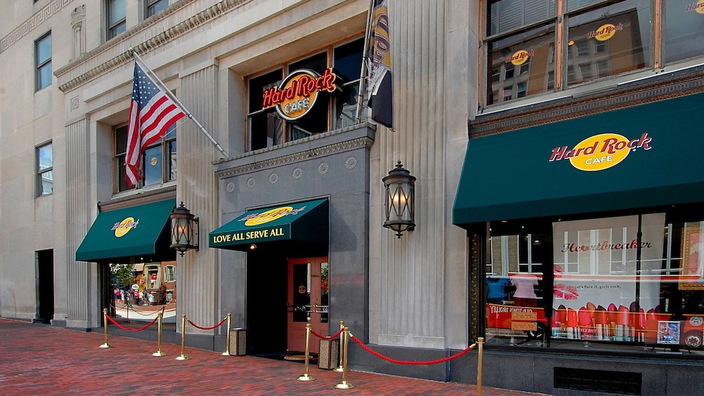 The Hard Rock Cafe entrance in Washington DC