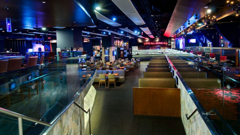 Interior of Hard Rock Cafe on Hollywood Blvd.