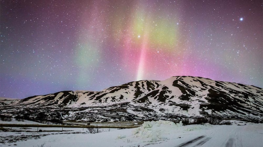 Stunning view of the Northern Lights