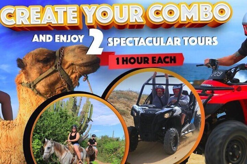BUILD YOUR OWN COMBO TOUR PICK 2 OUT OF 4 ACTIVITIES PROMOTION