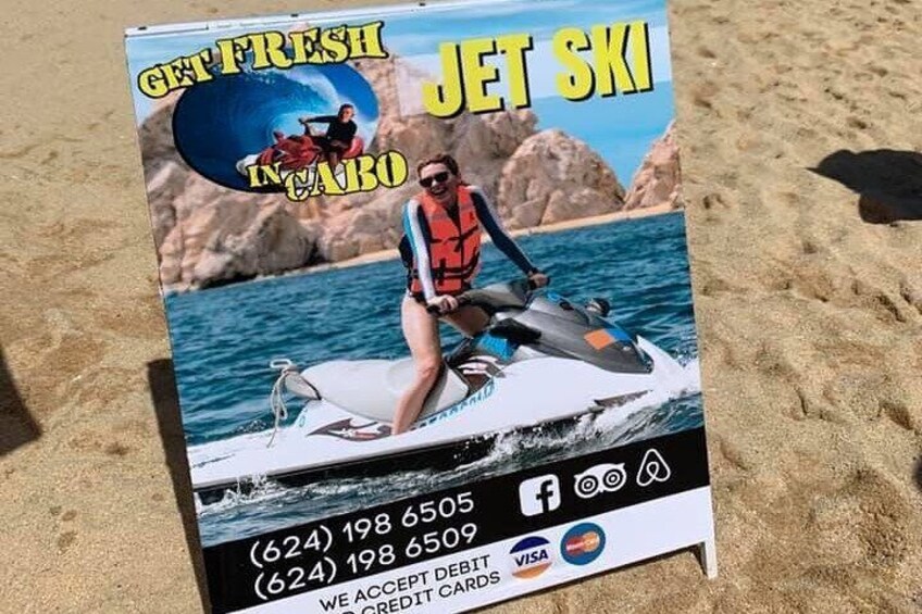 Business sign on medano Beach