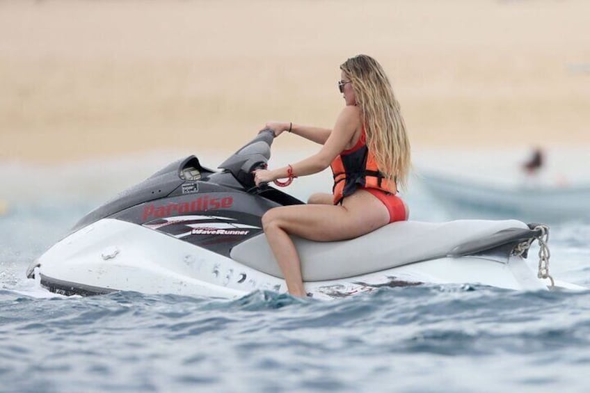 Kloe Kardashian aboard our Jet ski