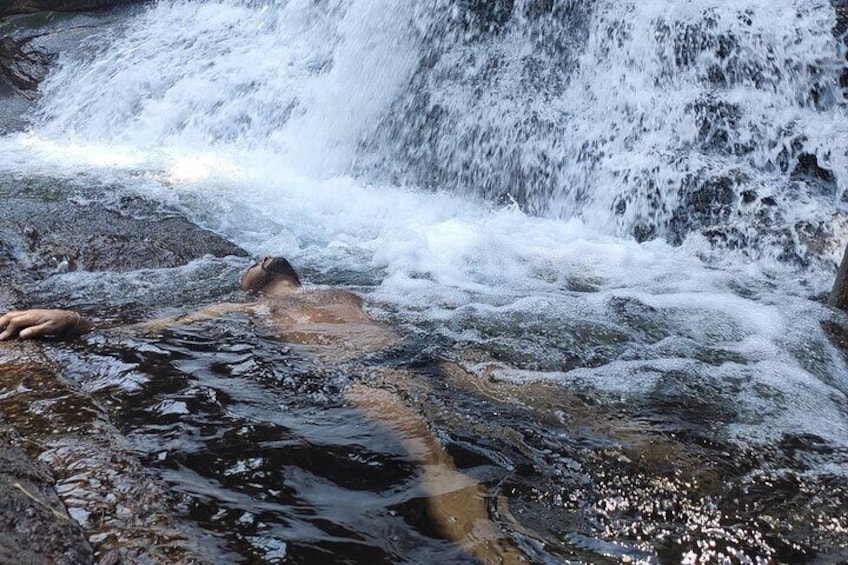 Natural bathtub. Natural swimming pool