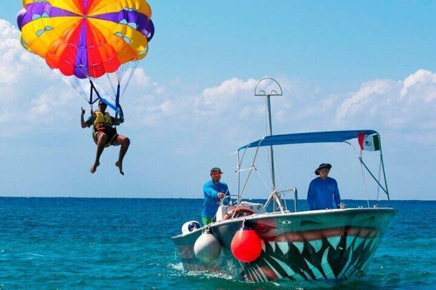 Parasailing in Paradise at Tortugas Beach Club