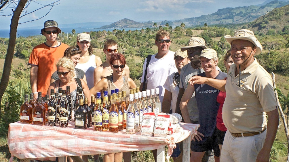 Group with a tour guide in Puerto Plata, Dominican Republic