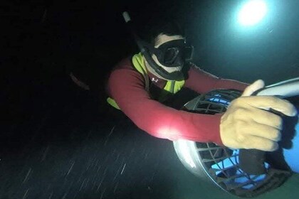 Power Snorkel at Night Looking for Octopuses