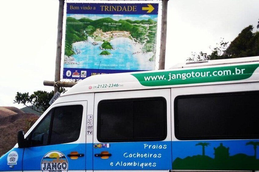 Van or Jeep ride to Trindade Brush Beach Serra da Bocaina National Park