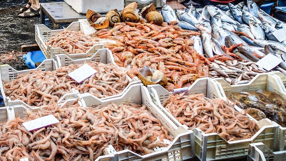 Seafood in a market
