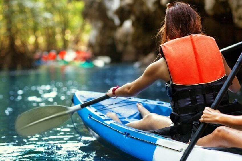 Single and Double Kayaks are Available for Use . Get Ready to Experience the Water from a whole new Perspective. 