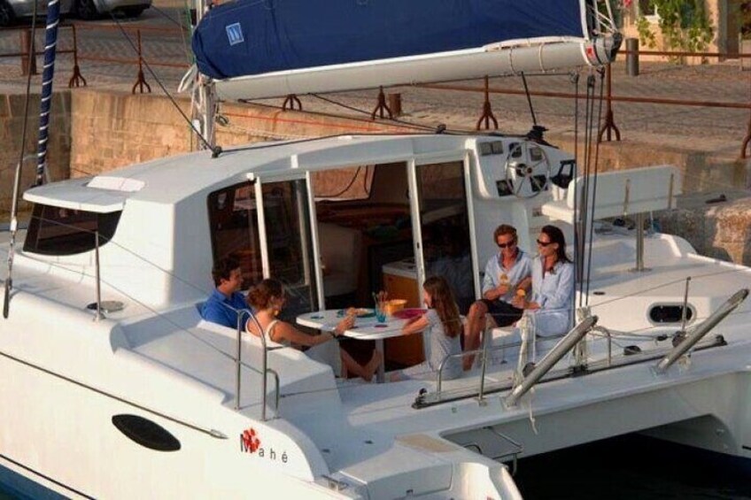 36 ft Private Overnight Catamaran Cruise in Mauritius