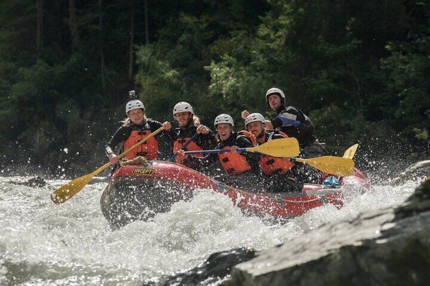 Big water Rafting near St. Moritz, Pontresina, Zernez
