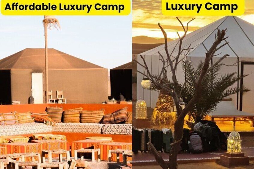 Affordable and luxury camp in Merzouga 