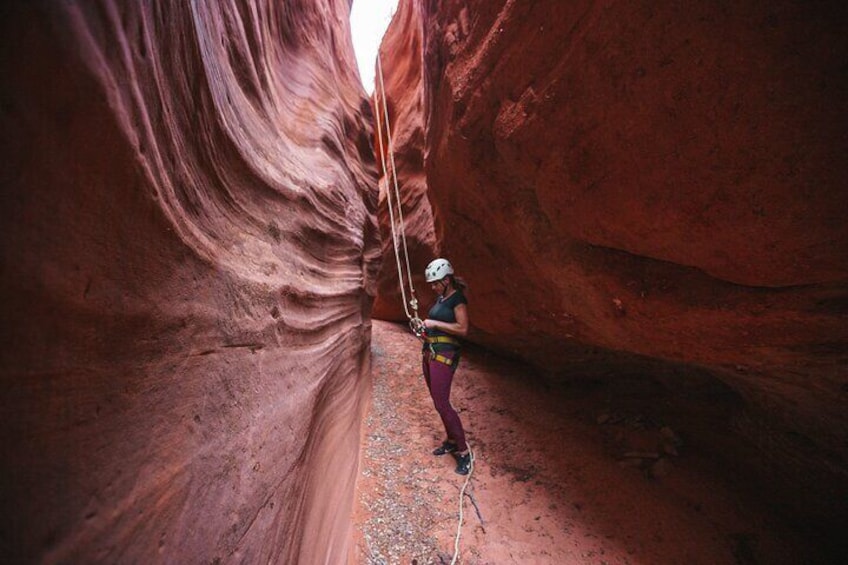 Half Day Slot Canyon Canyoneering near East Zion