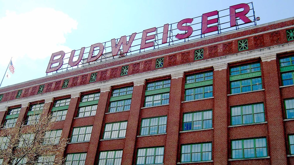 Show item 1 of 5. Budweiser sign on the Beer Lover's Tour in St. Louis, MO