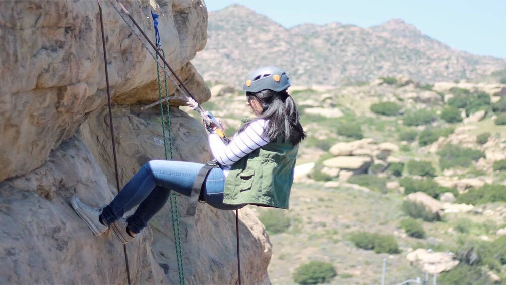 Show item 2 of 4. Rappelling Adventure at Joshua Tree