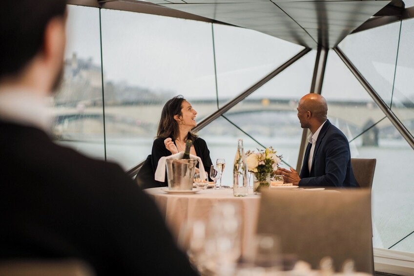 The authentic Bateaux Mouches Valentine's Day Dinner Cruise on the Seine
