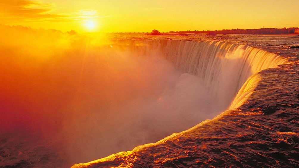 Niagara Falls at sunset