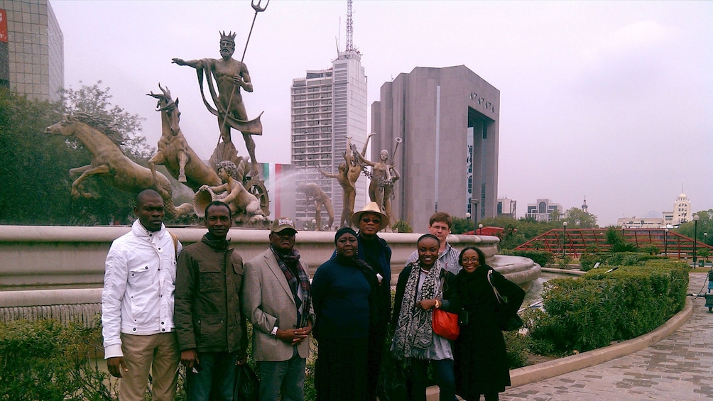 Tour group in Monterrey