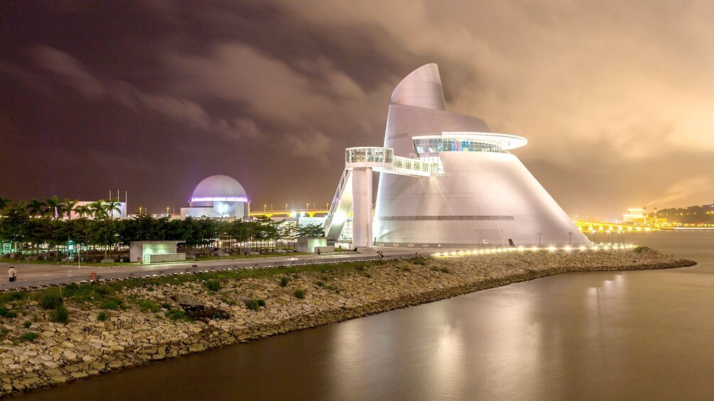 Landscape view of Macau at night