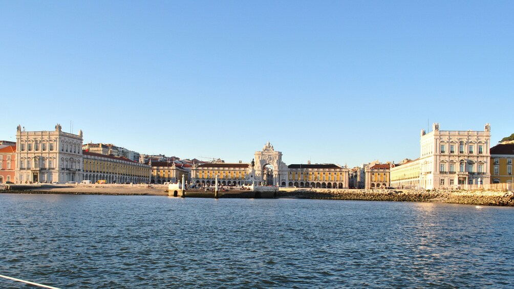 Historical building by the coastline in Lisbon