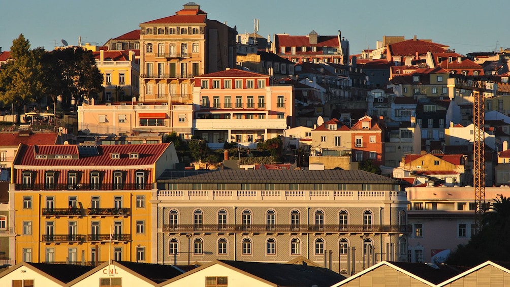 View of the city of Lisbon from the water