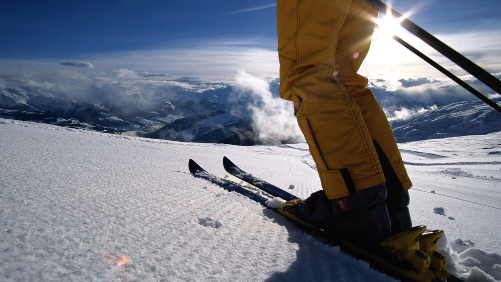 Skier on a hill in Aspen