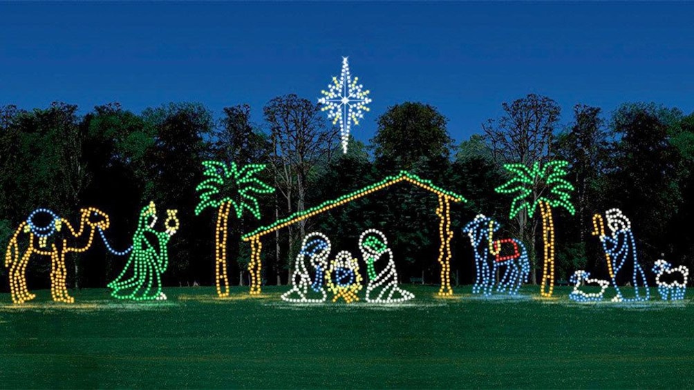Nativity scene christmas lights in Arkansas North