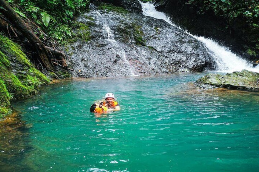 Jungle Hike with Canyoning and Rappelling in Drake Bay