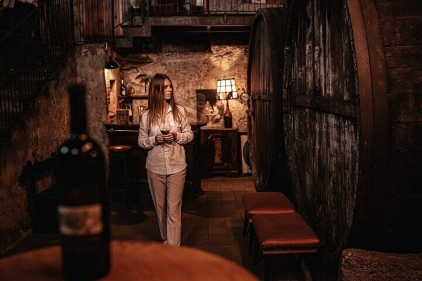 Discover the history of Sicilian Wine making in the original cellar of our 1790 Palmento