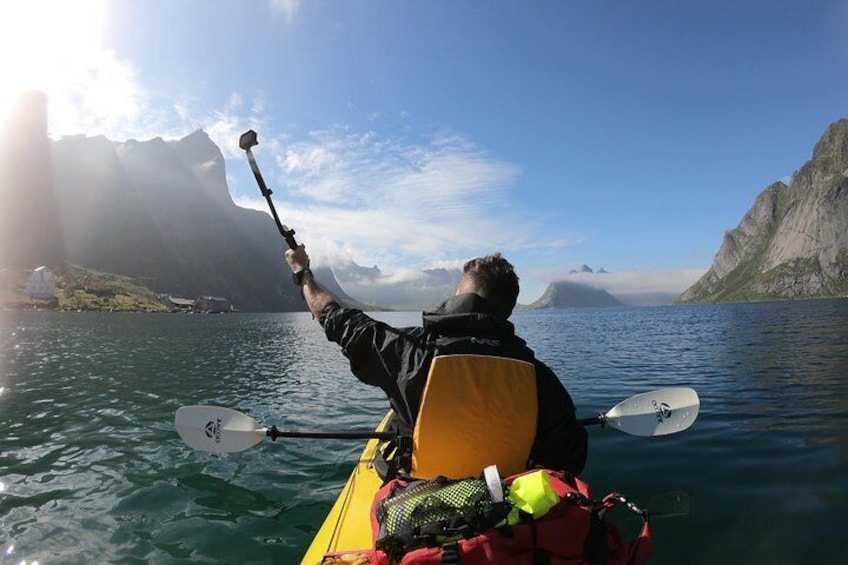 Kayaking in Reinefjorden