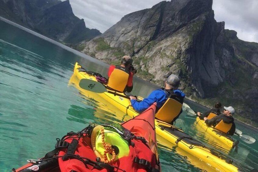 Kayaking in Reinefjorden