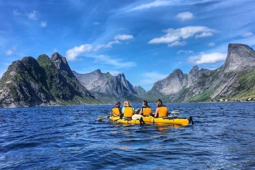 Kayaking in Reinefjorden