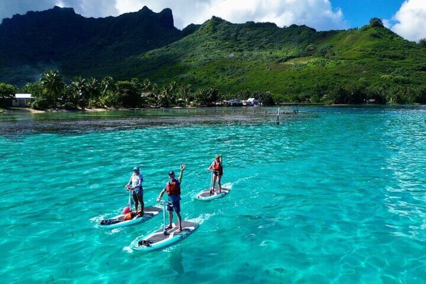 Private Excursion with Bike Paddle in Moorea and snorkeling