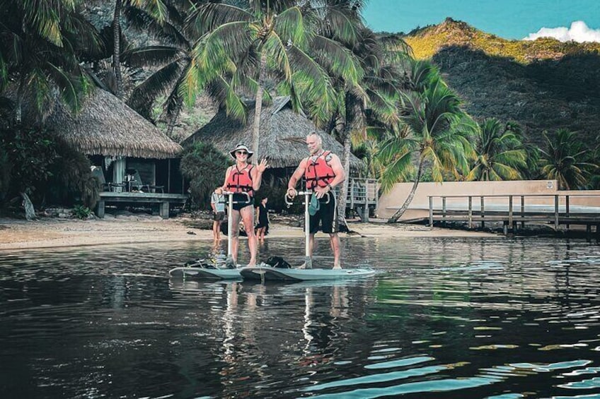 Private Excursion with Bike Paddle in Moorea and snorkeling