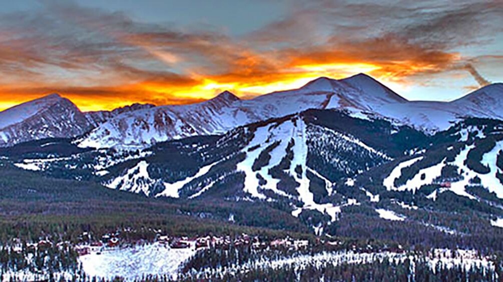 Breckenridge at sunset