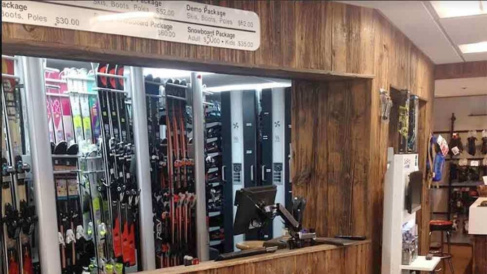 View inside Snowmass sports store in Colorado