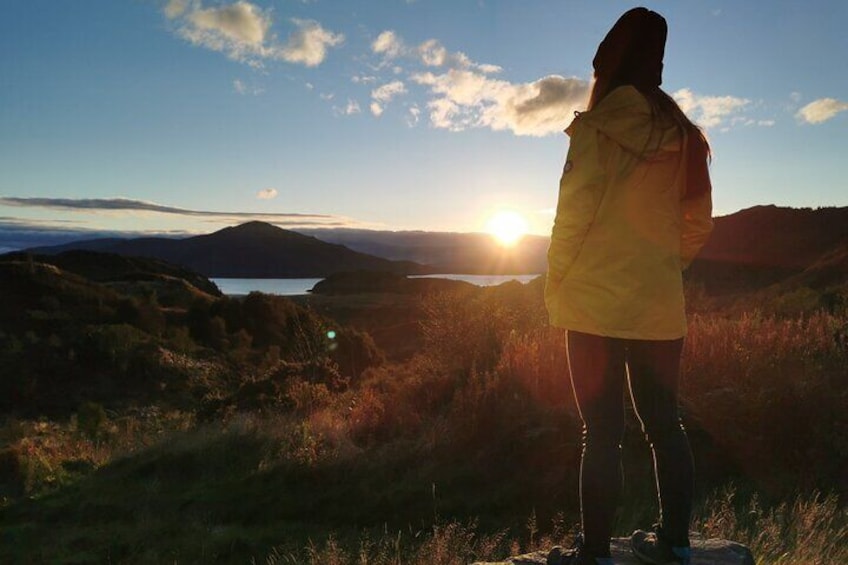 Sunset views over the Highlands