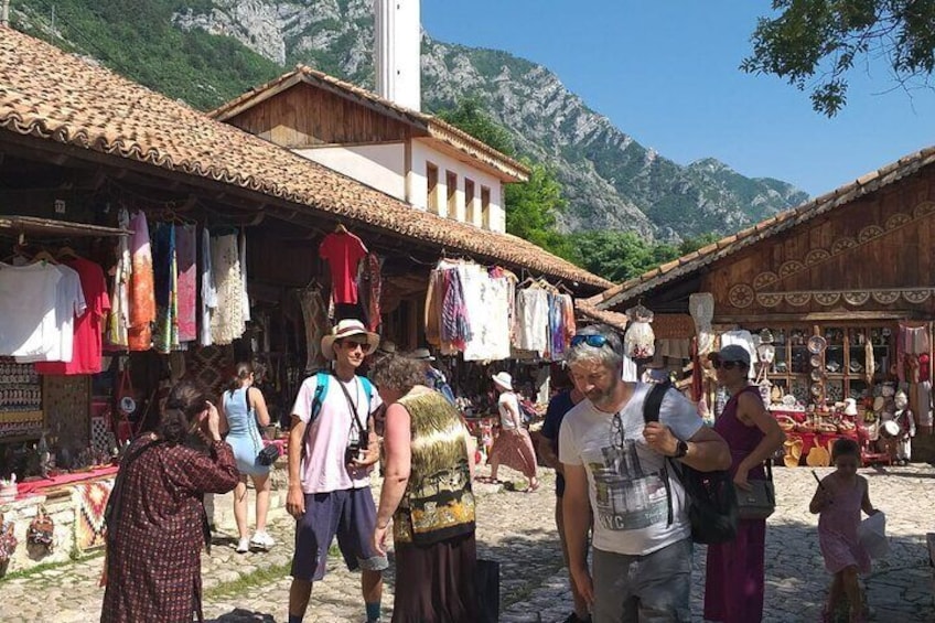 During the visit to the Bazaar of Kruje