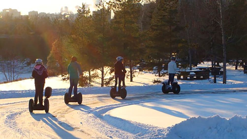 Show item 3 of 5. Segway tour in the snow