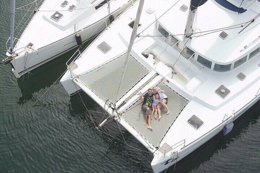 Day trip on a sailing catamaran in Sardinia test