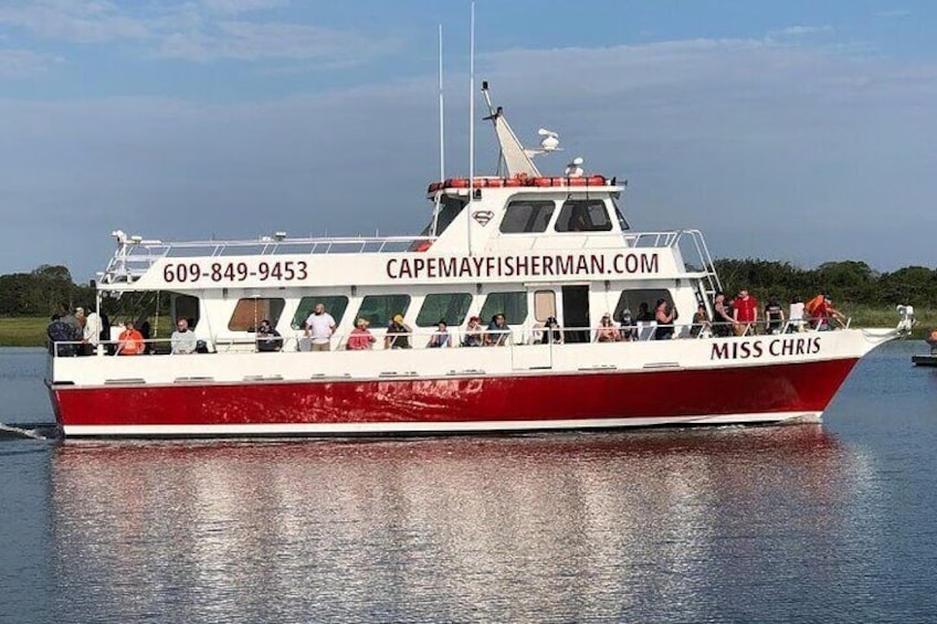 The 75 foot Miss Chris underway